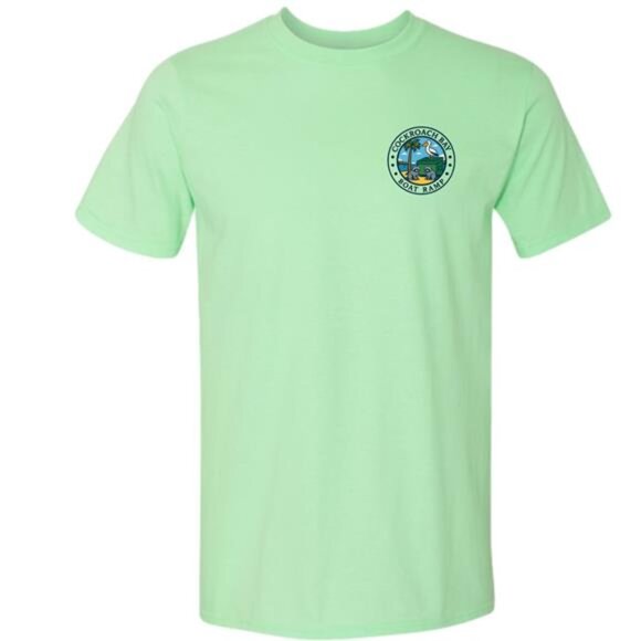 Cockroach Bay Boat Ramp Ruskin Florida Fishing Boating T-shirt Backwater Outdoor - Picture 2 of 6